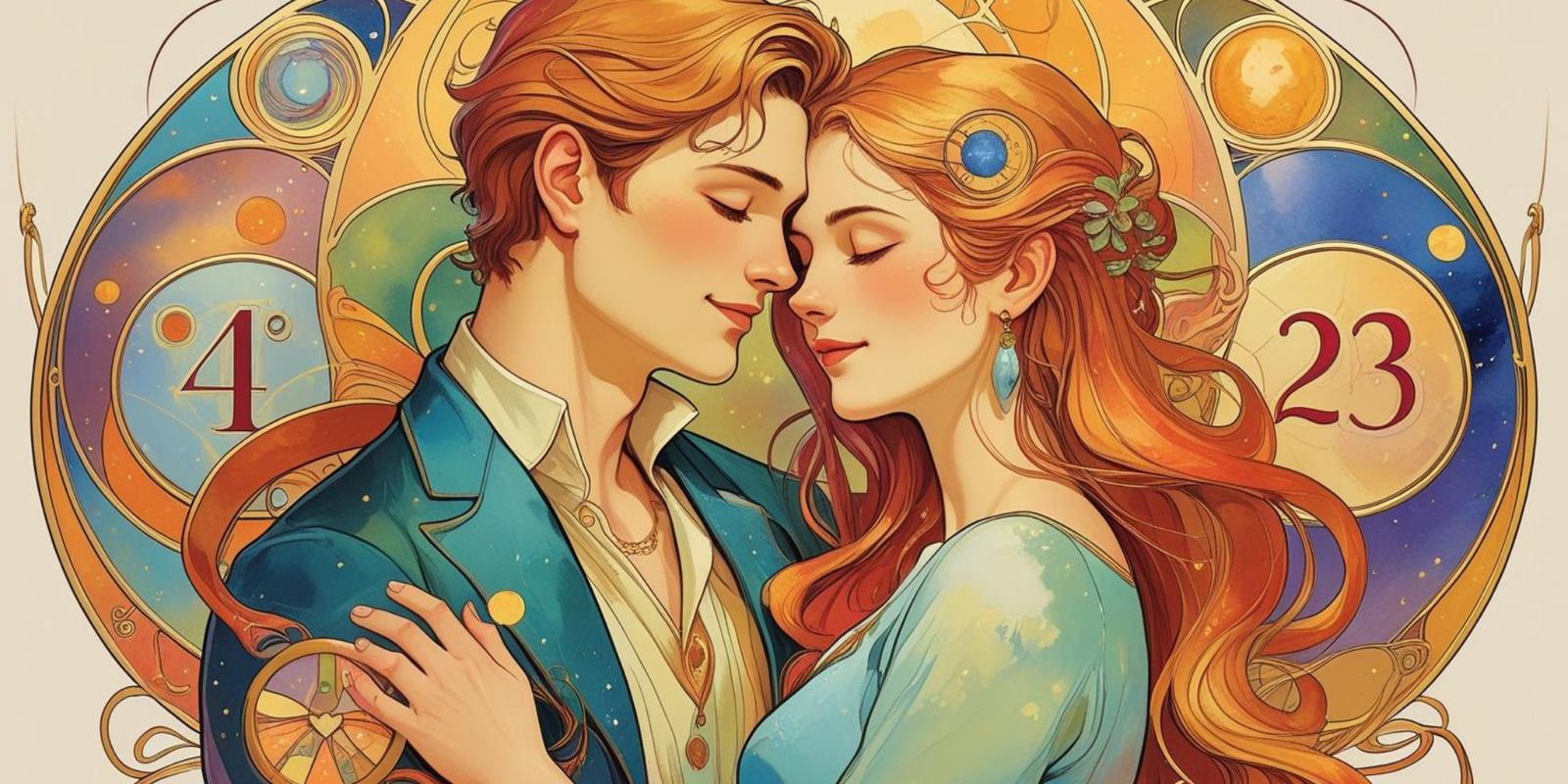 Blog image for “Love by the Numbers: Healing Relationships Through Numerology,” featuring heart motifs, glowing numbers, and cosmic or mystical elements symbolizing love, connection, and relationship guidance.